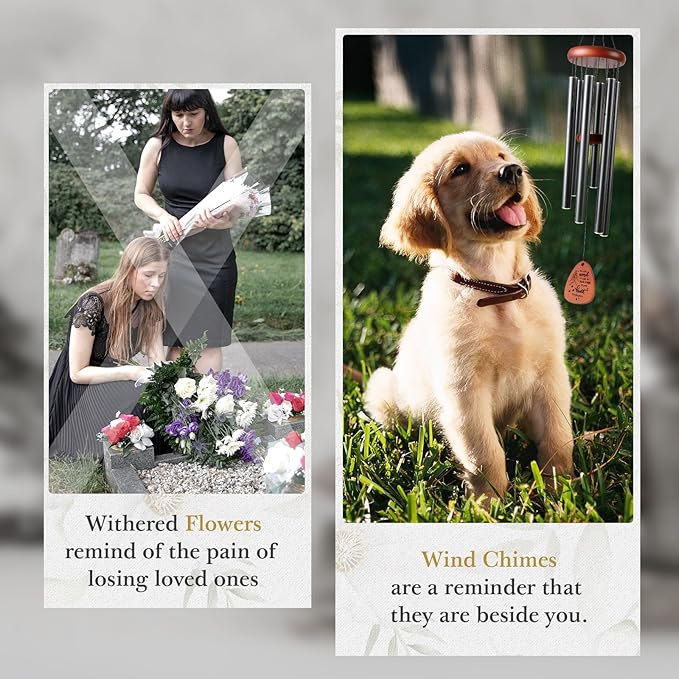 SteadStyle Pet Memorial Gifts for Dogs, Dog Memorial, Pet Memorial Wind Chime - Image 5