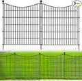 5 Panels No Dig Dog Fence Outdoor by OutdoorFence