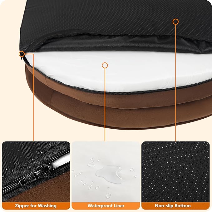 Dwanton Orthopedic Dog Bed for Large Dogs - Image 6