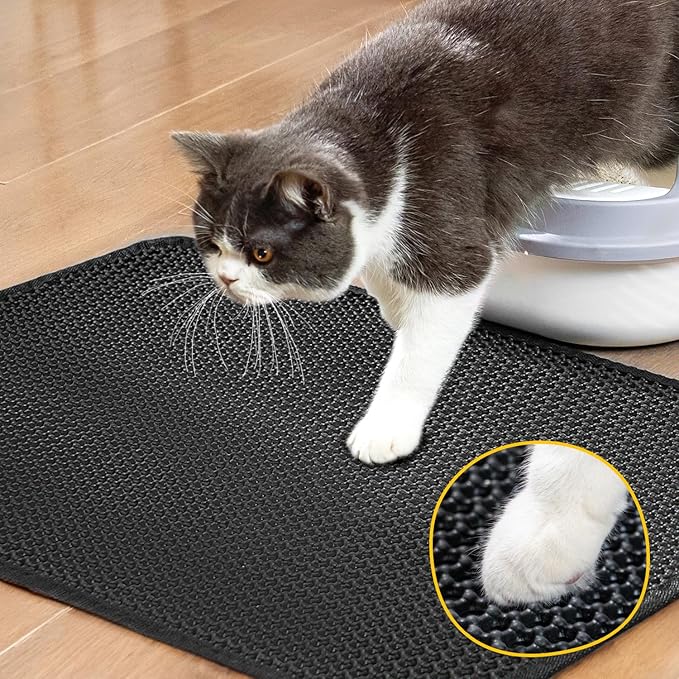 Cat Litter Mat, Upgrade Super Waterproof Back Layer Litter Box Mat, Non Slip - Image 6
