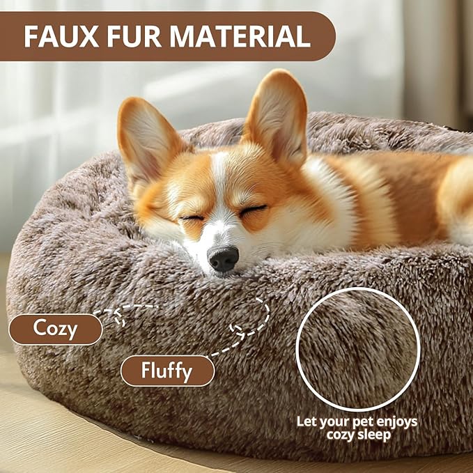 JOLLYVOGUE Calming Dog Bed for Small Dogs - Image 2