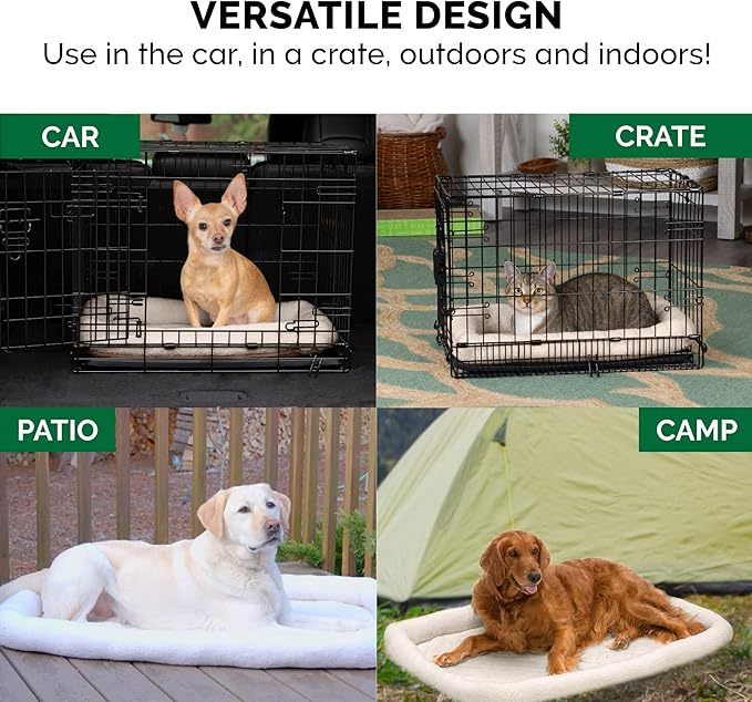 FurHaven Dog Bed for Small Dogs & Cats, Bolster Crate Pad - Image 12