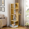 PAKASEPT 65.5" Tall Cat Tree, Cat Bed, Cat Balls, Freestanding Wooden Cat by PAKASEPT