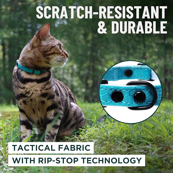 OutdoorBengal Black Cat Collar Breakaway, Soft Padding - Image 4