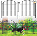 Decorative Garden Fence 24in x10ft, 5 Pack No Dig Fence Animal Barrier by Thrivinest