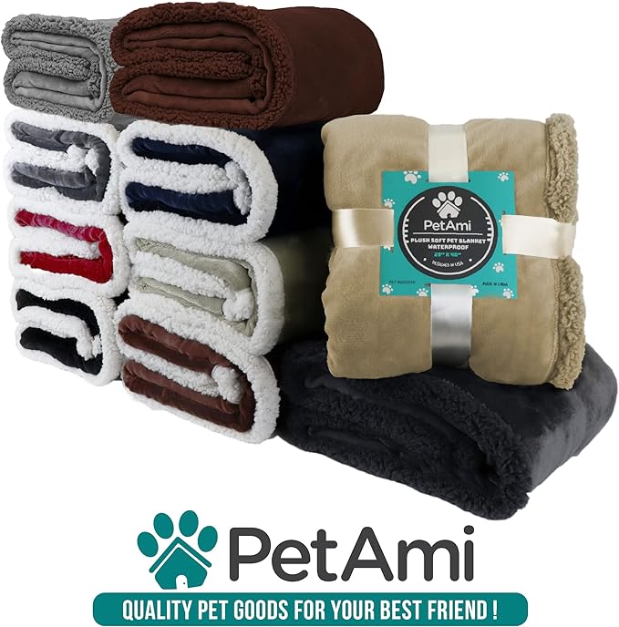 PetAmi Waterproof Dog Blanket for Small Medium Dog Puppy Cat Throw for Couch - Image 9