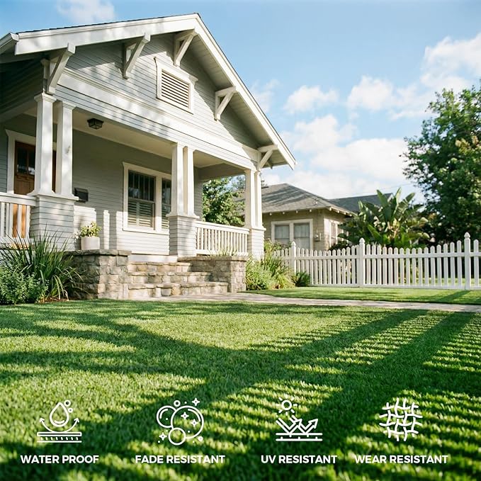 Artificial Grass Rug Indoor Outdoor, 7 x 15FT Faux Grass Turf - Image 8