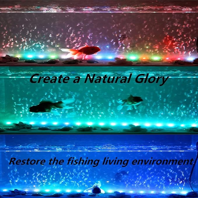 LED Aquarium Light, 11.5 inches Fish Tank Light RGB Color Underwater light - Image 7