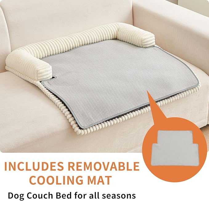 HAOMAIJIA Dog Couch Bed for Medium Dogs, Non Slip Pet Couch Covers for Sofa - Image 2