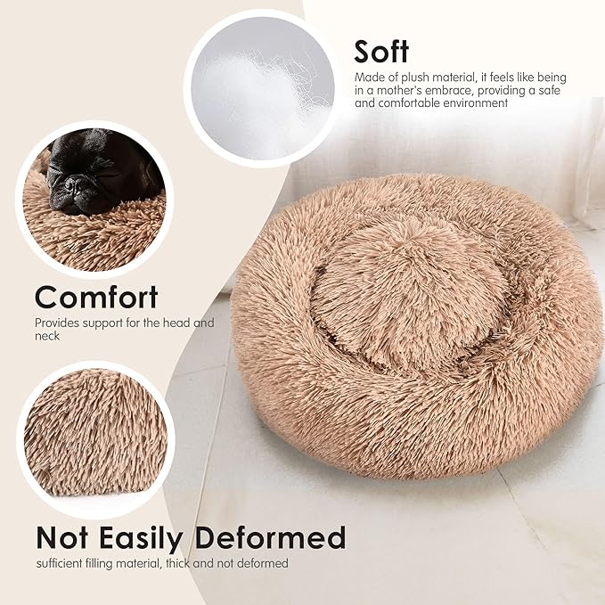 Extra Large Dog Beds, 36 Inch Human Dog Anxiety Relief Comfort Bed, - Image 4