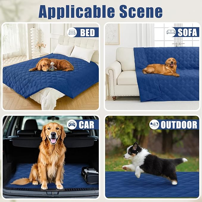 Smiry Waterproof Dog Bed Cover Blanket 68x82, Soft Reversible Pet Blanket - Image 5