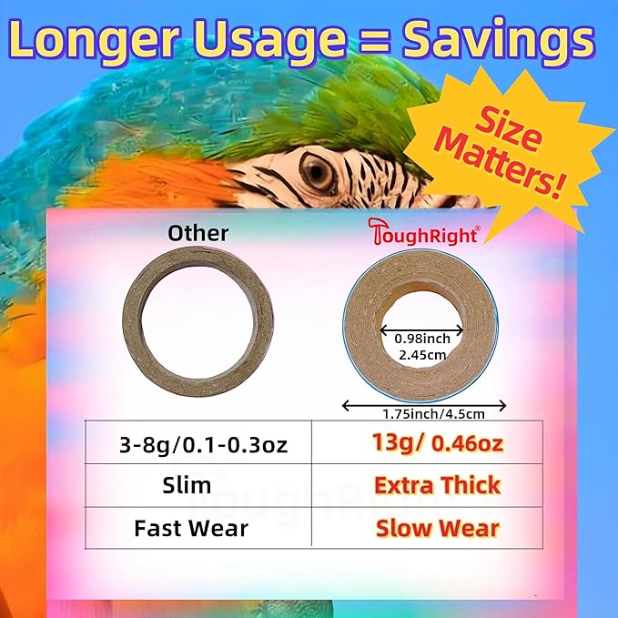 80Pcs Fatty Bagels Bird Toys for Parrots Durable Cardboard Chewing Shredding - Image 4