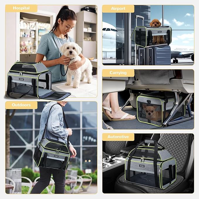 Lekereise Top-Expandable Pet Carrier 17x11x9.5 Inch Alaska Hawaiian Airline - Image 7