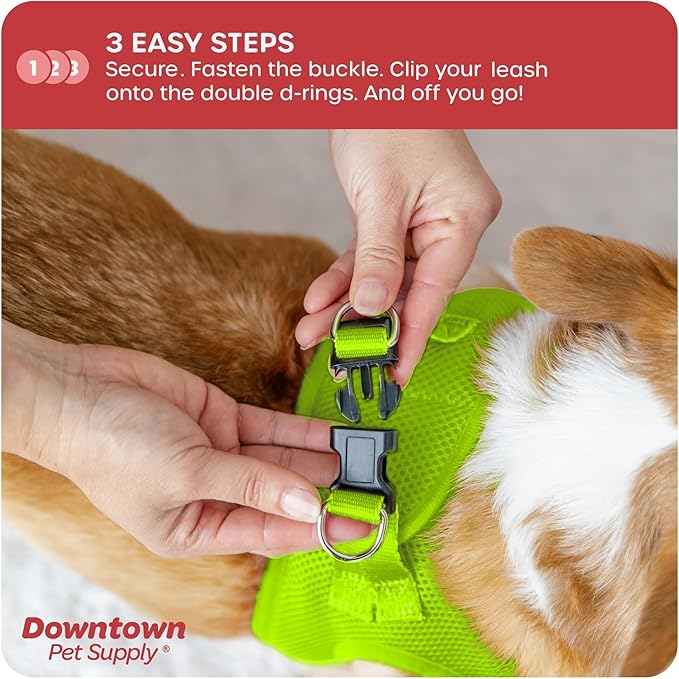 Downtown Pet Supply Step in Dog Harness, Atomic Yellow - Image 5