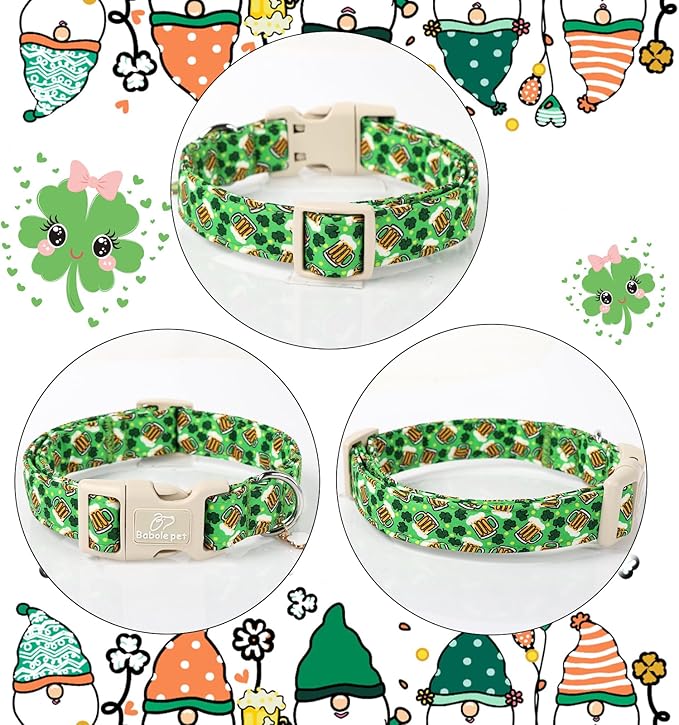 St Patricks Day Dog Collar for Medium Dogs - Image 5