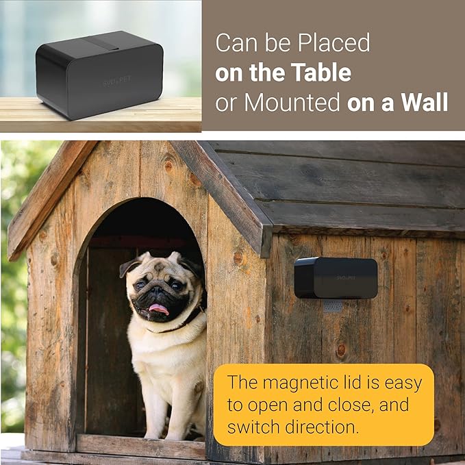 SVD.PET Dog Poop Bag Dispenser, Wall Mount Waste Bag Dispenser, Holds 8 Rolls - Image 2