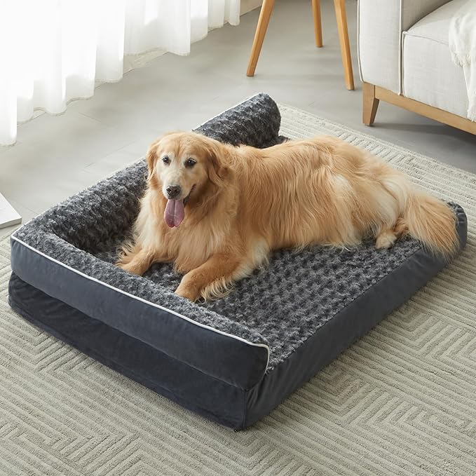 BFPETHOME Orthopedic Dog Beds for Large Dogs-Waterproof Sofa Dog Bed by BFPETHOME