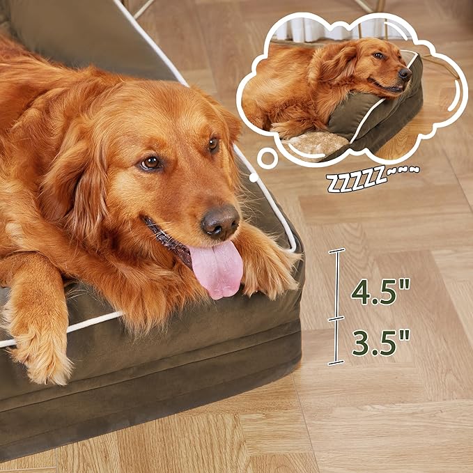 Orthopedic XXL Dog Beds, Waterproof Egg Crate Foam Big Pet Bed - Image 6