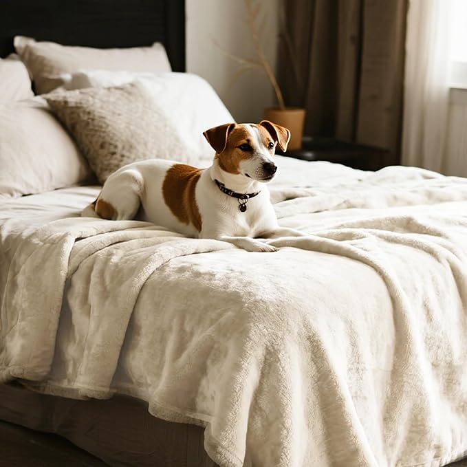 gogobunny Waterproof Bed Blanket, Reversible Sherpa Fleece Throw Blanket - Image 5