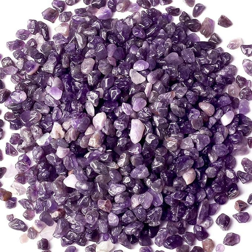 1lb Amethyst Aquarium Gravel Rocks Natural Tumbled Healing Crystal Chips Bulk by YATOJUZI