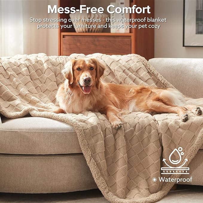 GASUR Waterproof Dog Blankets for Large Dogs, Dog Blanket for Couch Bed - Image 2