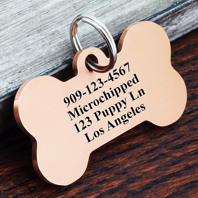 Ultra Joys Stainless Steel Personalized Dog Tags - Image 2
