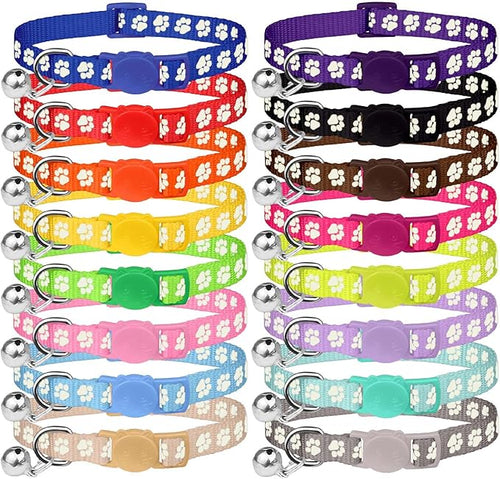 16 PCS Breakaway Cat Collars, Kitten Collar by Unknown