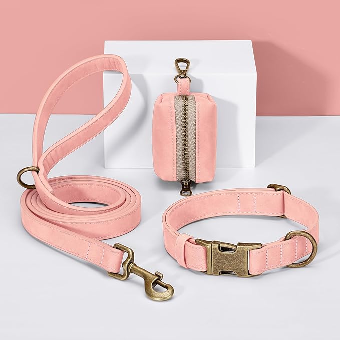 Didog Soft PU Leather Dog Collar, Stylish Quick Released Dog Collar - Image 5