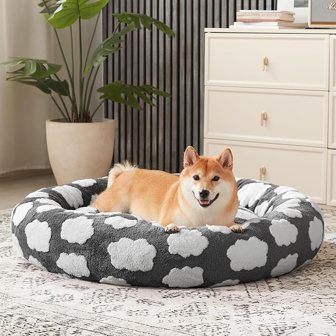 JOEJOY Donut Small Dog Bed, Round Cat Beds - Image 8