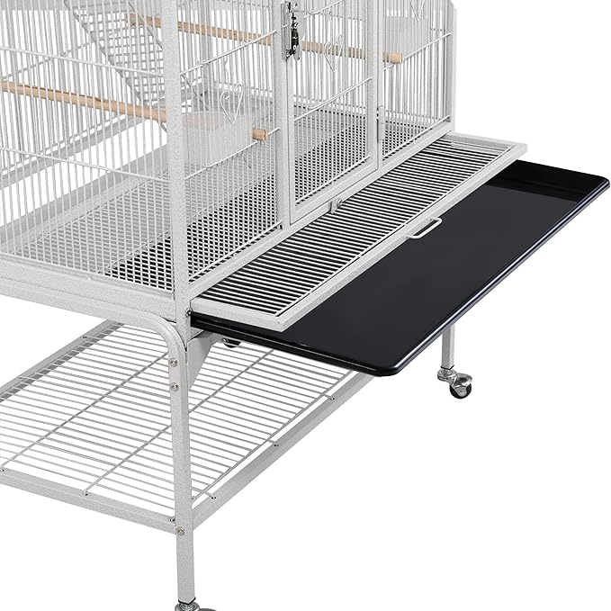 Yaheetech 69-Inch Extra Large Wrought Animal Cage Metal 3 Levels Small Animal - Image 6