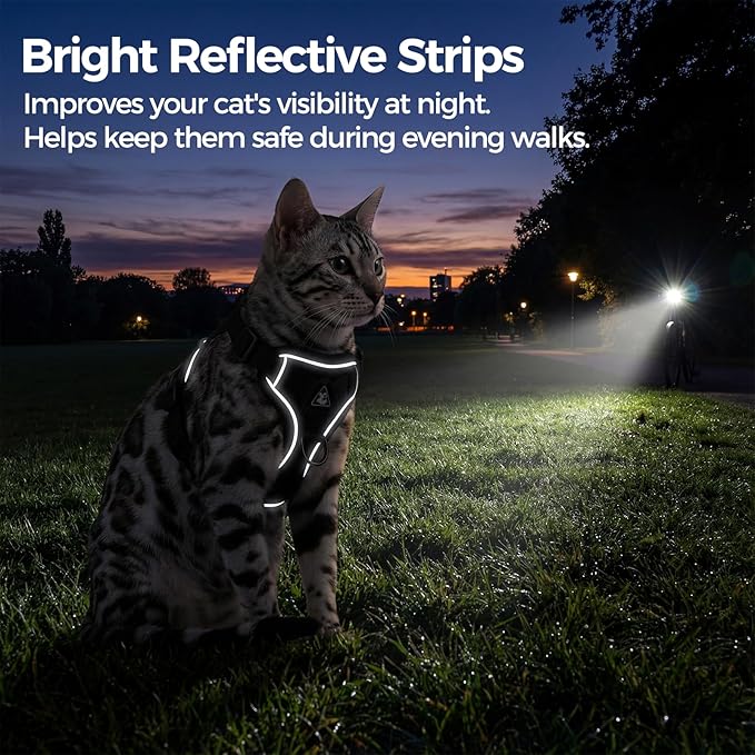 Cat Harness and Leash Set Escape Proof Tactical Extra Large Kitten Harness - Image 6