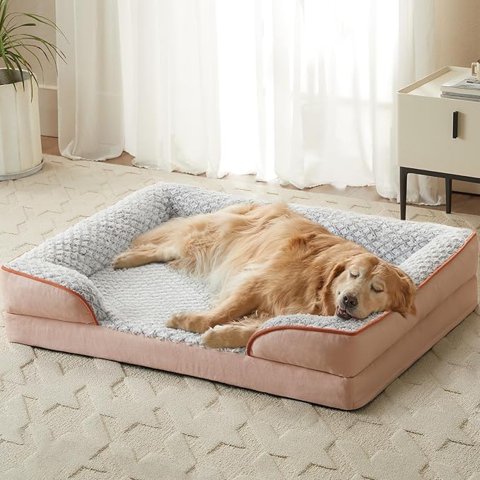 Orthopedic Dog Bed for Large Dogs, Egg Crate Foam Bed for Large Dogs, Equipped - Image 8