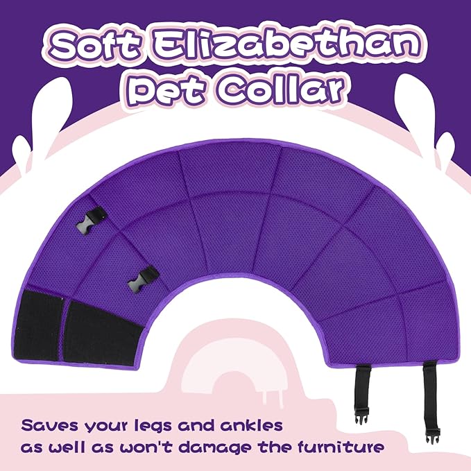 Dog Cone Collar After Surgery, Adjustable Soft Recovery Cone - Image 7