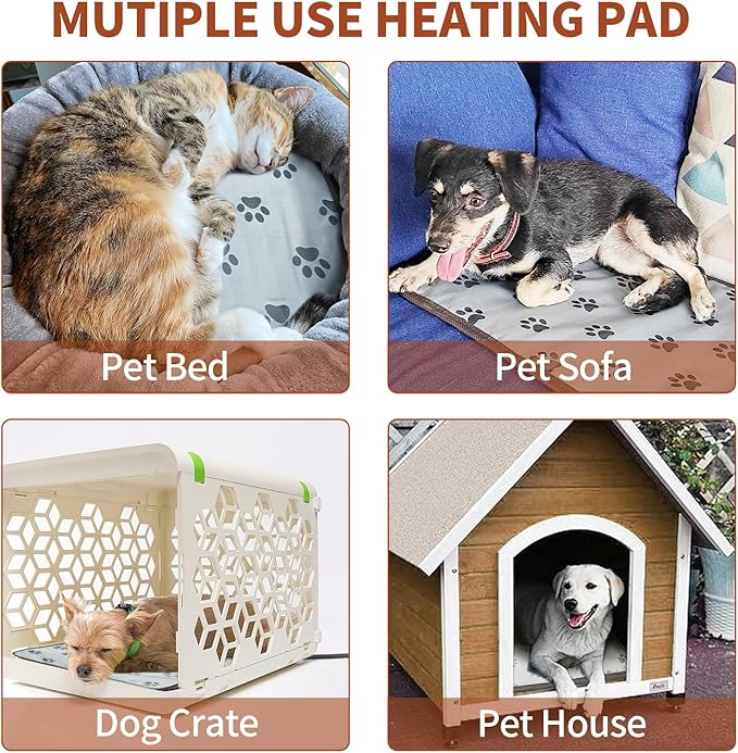Pet Heating Pad 22x18 in with Smart Thermostat Switch and Power Line Protection - Image 7