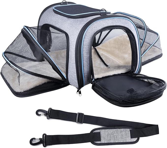 Siivton Airline Approved Pet Carrier, 4-Way Expandable Cat Dog Carrier - Image 4