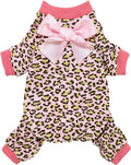 Fitwarm Leopard Dog Pajamas, Fleece Dog Clothes by Fitwarm