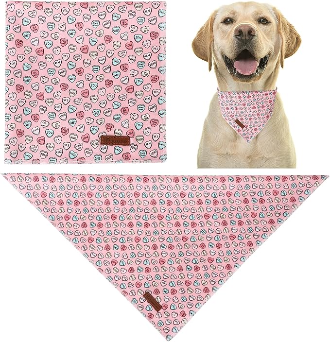 Valentine Dog Bandana - Image 2