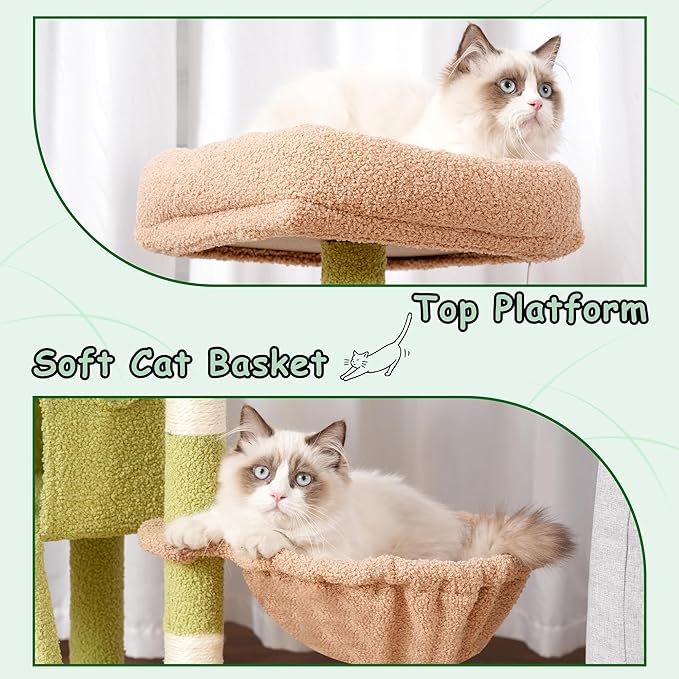 Cat Tree, 41.3" Cat Tower for Indoor Kittens - Image 6