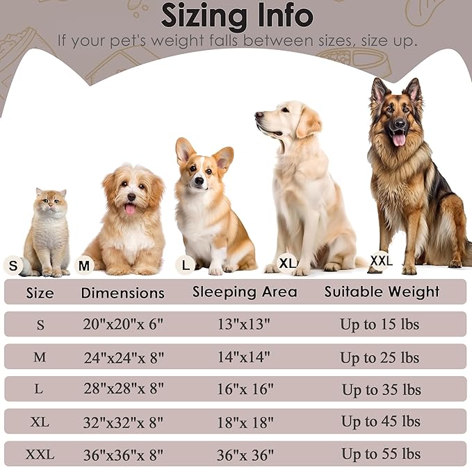 Hoewina Dog & Cat Bed, 20in Cat Beds - Image 2