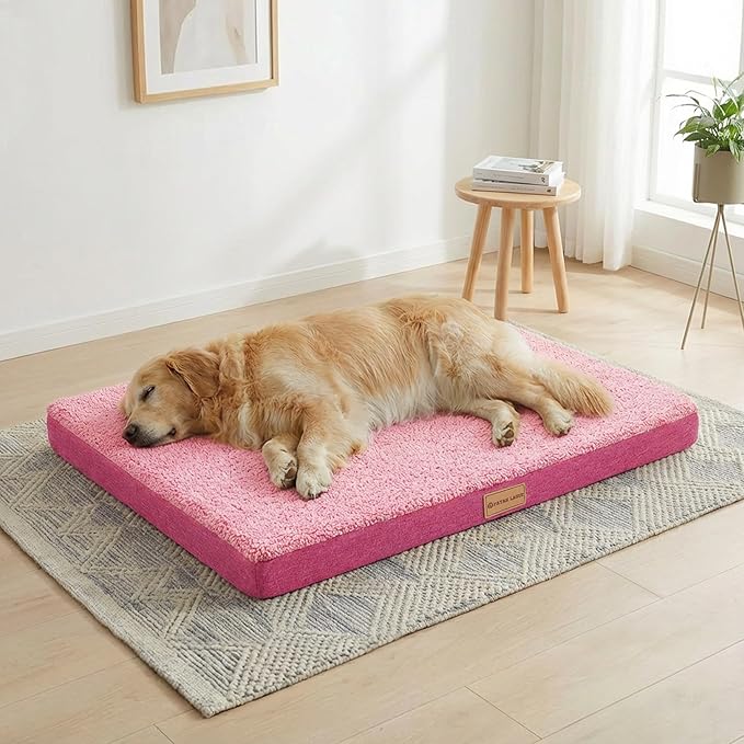 Patas Lague Orthopedic XL Dog Bed Large Sized Dog 48''X30'', Soft Waterproof by PatasLague