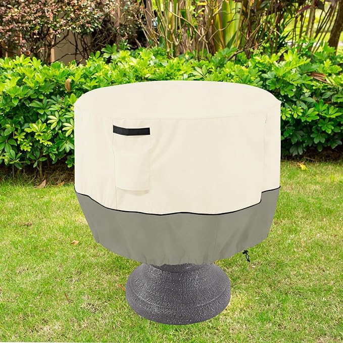 Bitubi Bird Bath Cover（24"x18"） 600D Oxford Cloth Garden Fountain Statue - Image 5