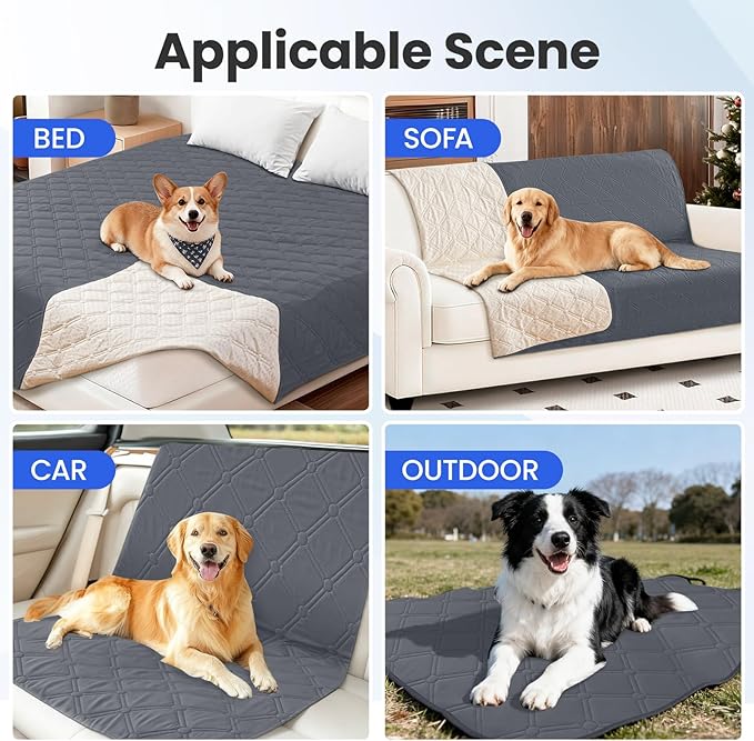Waterproof Dog Blanket, Non-Slip Soft Pet Bed Cover, Couch Cover - Image 5