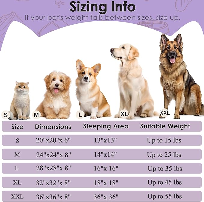 28in Large Dog Bed, Medium Size Dog and Cats, Calming Donut Bed - Image 2