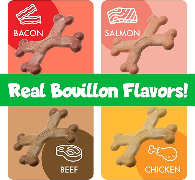 Chew’EMS X Bone Dog Chew Toy for Aggressive Chewers – Long-Lasting Beef Flavor - Image 5