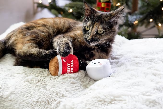 Pearhead Hot Cocoa Christmas Cat Toy Set, Holiday Pet Owner Gift, Holiday Must - Image 9