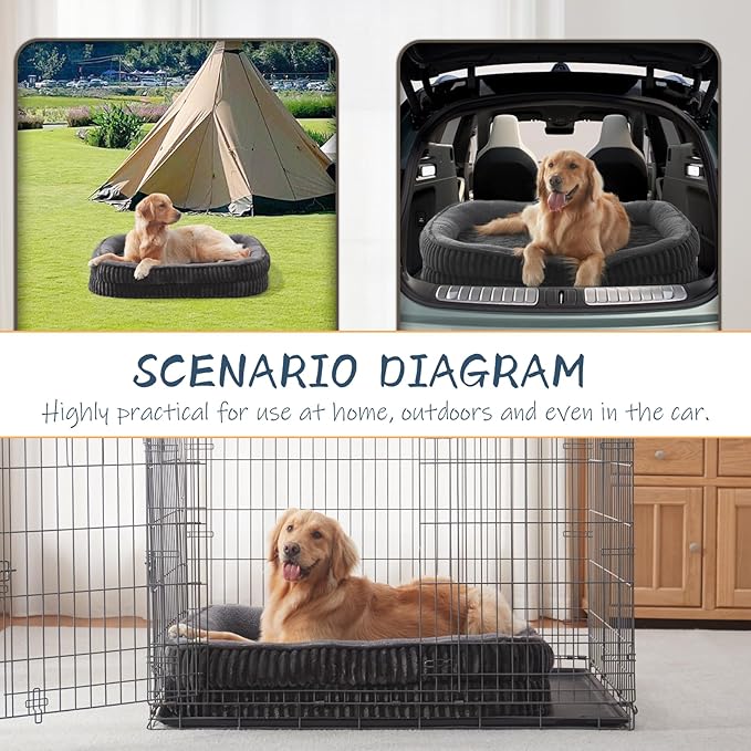 Orthopedic Dog Bed for Medium Dogs Breeds, High Density Egg Crate Foam Dog Sofa - Image 7