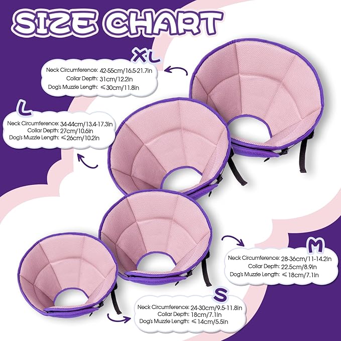 Dog Cone for Large Dogs After Surgery, Soft Dog Cone Collar for Dogs to Stop - Image 2