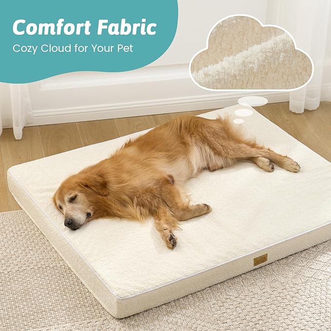 Big Dog Bed for Giant Dogs, Rectangular XXL Orthopedic Dog Beds Extra Large - Image 3