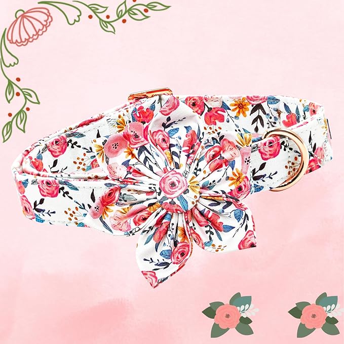 Lionheart glory Dog Collar Flowers Collar Floral Dog Collar - Image 3