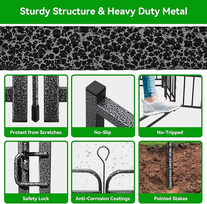 Heavy Duty Dog Playpen: 24 Steel Panels 47" Height, Square Steel Pipe - Image 7